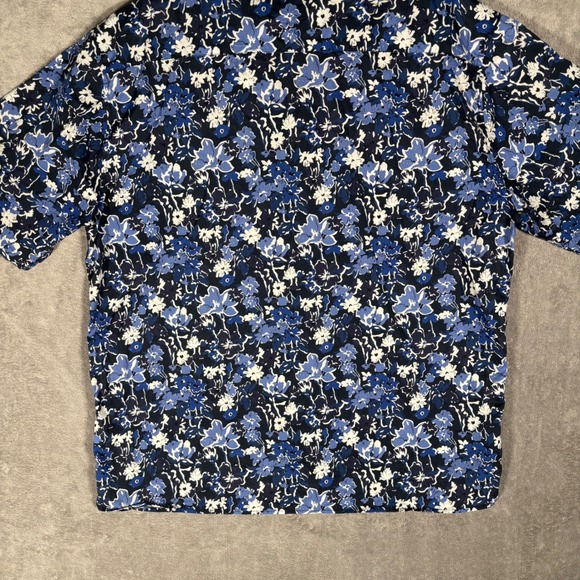 Norse Projects Carsten Liberty Print Button Down Shirt Men's XL Short Sleeve - Picture 10 of 14